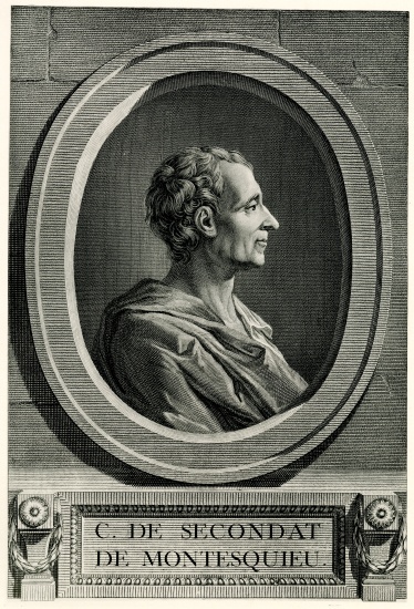 Charles de Secondat de Montesquieu od German School, (19th century)