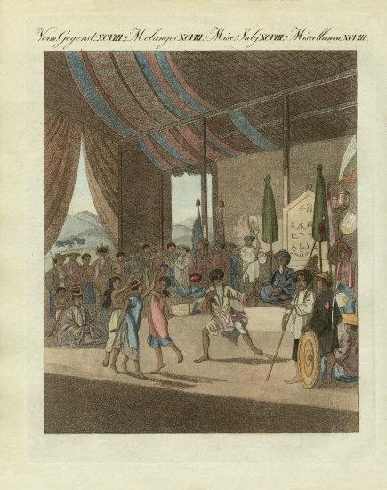 Cochin Chinese opera od German School, (19th century)