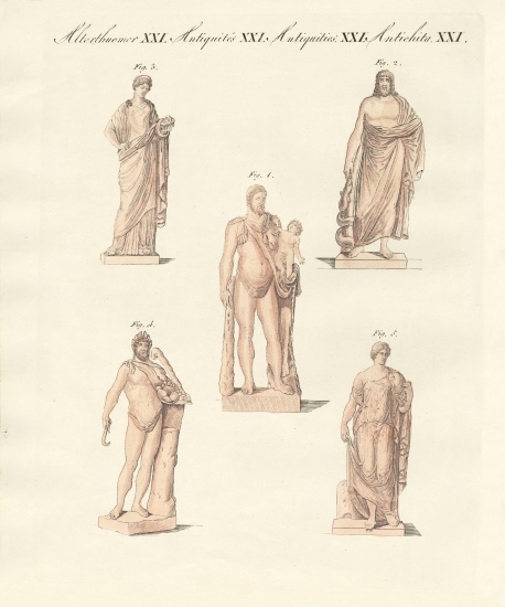 Divinities of the Greeks and Romans od German School, (19th century)