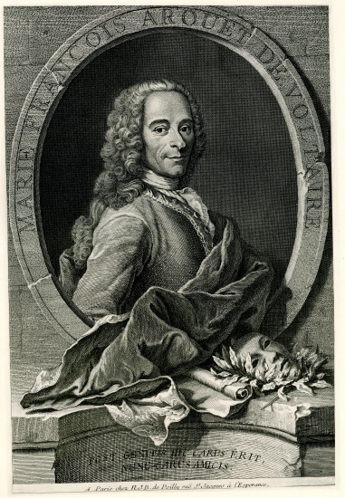 François Marie Arouet de Voltaire od German School, (19th century)