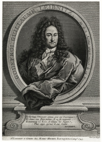 Gottfried Wilhelm Leibniz od German School, (19th century)