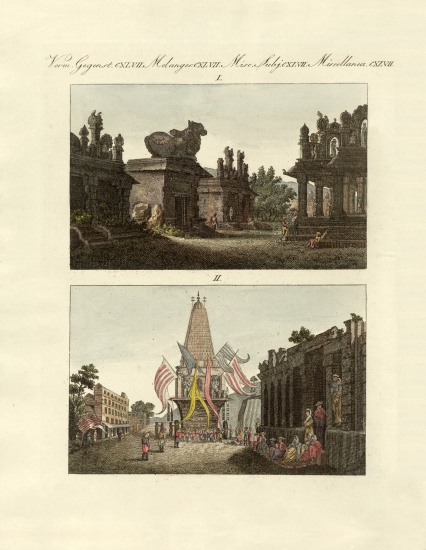 Indians curiosities od German School, (19th century)