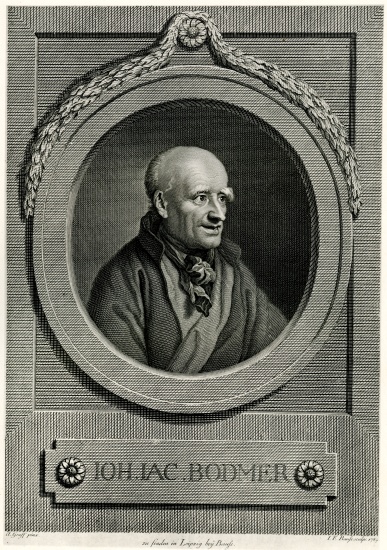 Johann Jacob Bodmer od German School, (19th century)