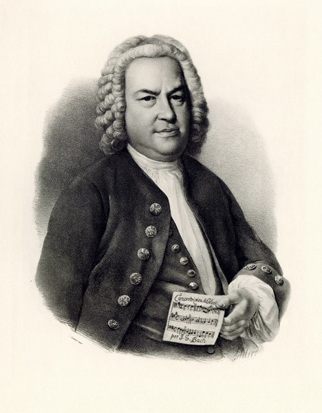 Johann Sebastian Bach od German School, (19th century)