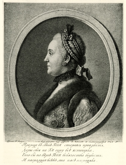 Katharina II. od German School, (19th century)