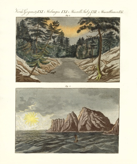 Nordic natural phenomenons od German School, (19th century)