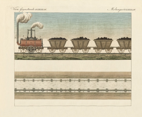 Railways and Steamtrans od German School, (19th century)