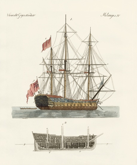 Ships od German School, (19th century)