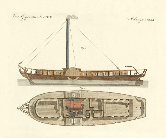 Steamboat od German School, (19th century)