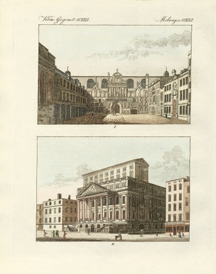 Strange public buildings in London od German School, (19th century)