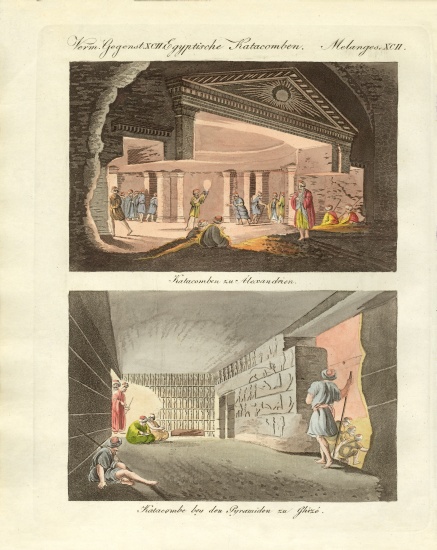 Subterraneous curiosities in Egypt od German School, (19th century)