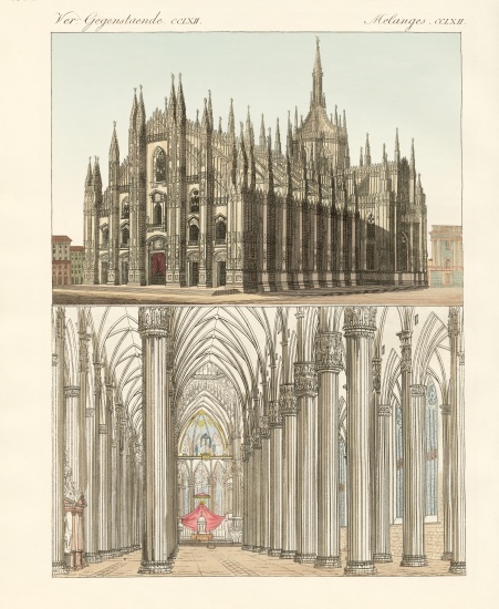 The Cathedral of Milan od German School, (19th century)