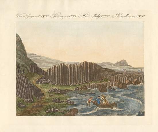 The giant dike in Ireland od German School, (19th century)