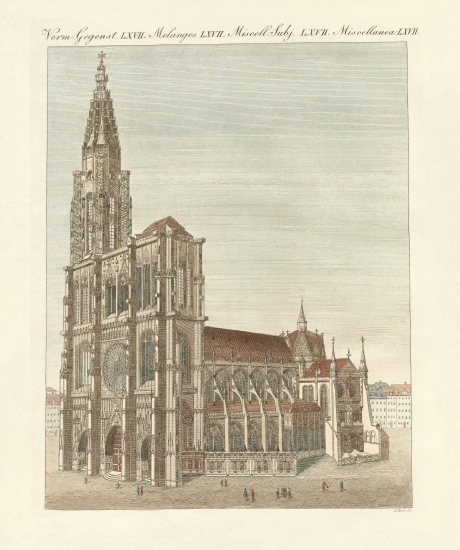 The minster in Strasbourg od German School, (19th century)