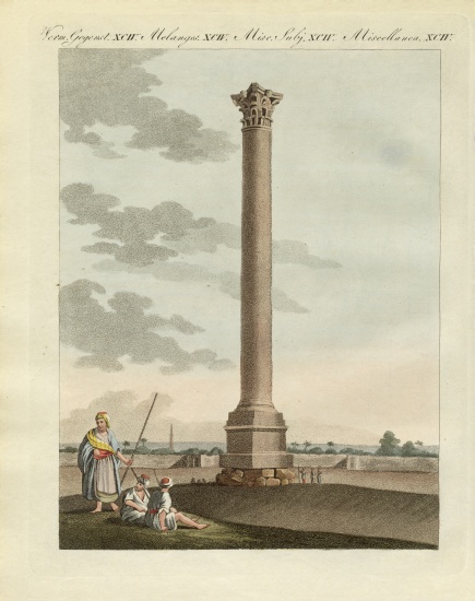 The Pompeian column od German School, (19th century)