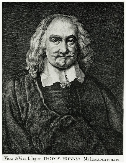 Thomas Hobbes od German School, (19th century)
