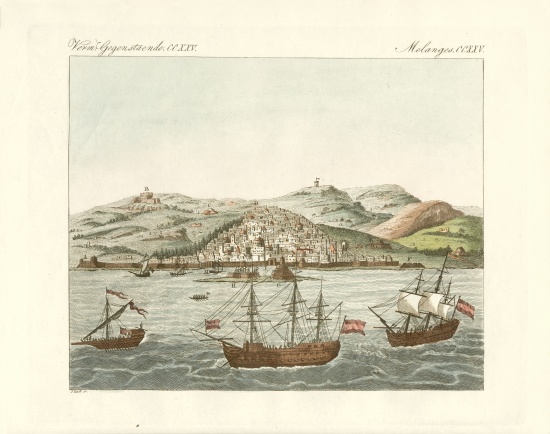 View of the city of El Djazair od German School, (19th century)
