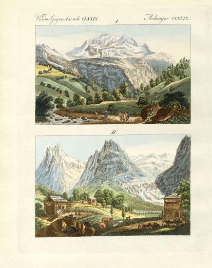 Views of Switzerland od German School, (19th century)