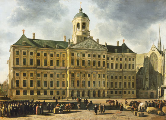 The city hall of Amsterdam. od Gerrit Adriaensz Berckheyde