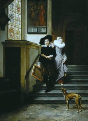 Frans Hals (1580-1666) and His Wife Lysbeth Reyniersdr