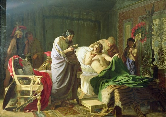 Confidence of Alexander the Great into his physician Philippos od G.I. Semiradski