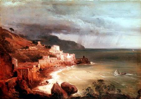 Storm on the Amalfi Bay od Giacinto Gigante