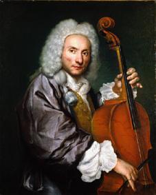 Portrait of a cello player. od Giacomo Ceruti