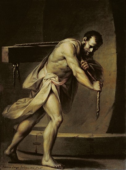 Samson in the treadmill od Giacomo Zampa