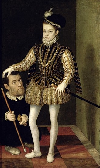Portrait of Carlo Emanuele I (1562-1630) Duke of Savoy, c.1570 od Giacomo (L'Argenta) Vighi