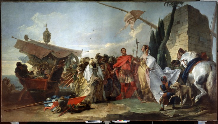 Caesar meeting Cleopatra od Giandomenico Tiepolo