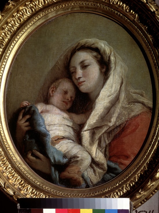 Mary with the Infant Jesus sleeping od Giandomenico Tiepolo