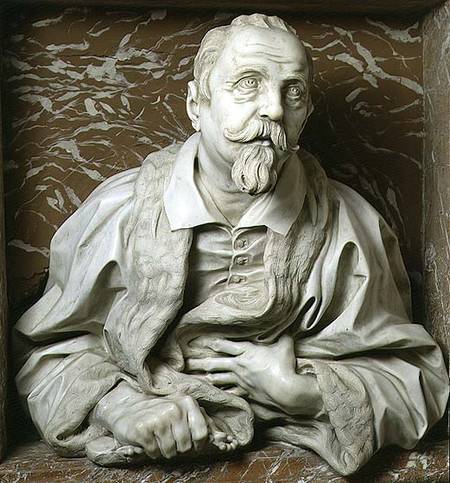 Bust of Gabrielle Fonseca (doctor of Pope Innocent X) from the Fonseca Chapel od Gianlorenzo Bernini