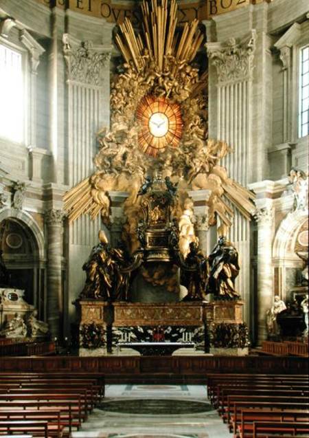 The chair of St. Peter od Gianlorenzo Bernini