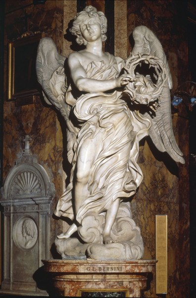G.L.Bernini / Angel w.t.crown of thorns od Gianlorenzo Bernini
