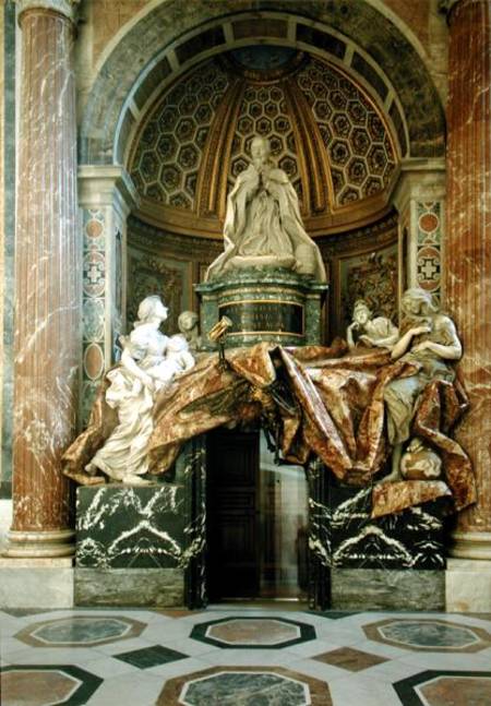 Monument to Alexander VII (1599-1677)in the north transept od Gianlorenzo Bernini