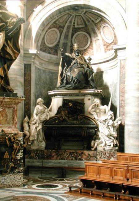Monument to Urban VIII (1623-44) with the figures of Charity and Justice od Gianlorenzo Bernini