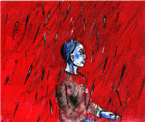 Red Night, Blue Rain od Gigi Sudbury