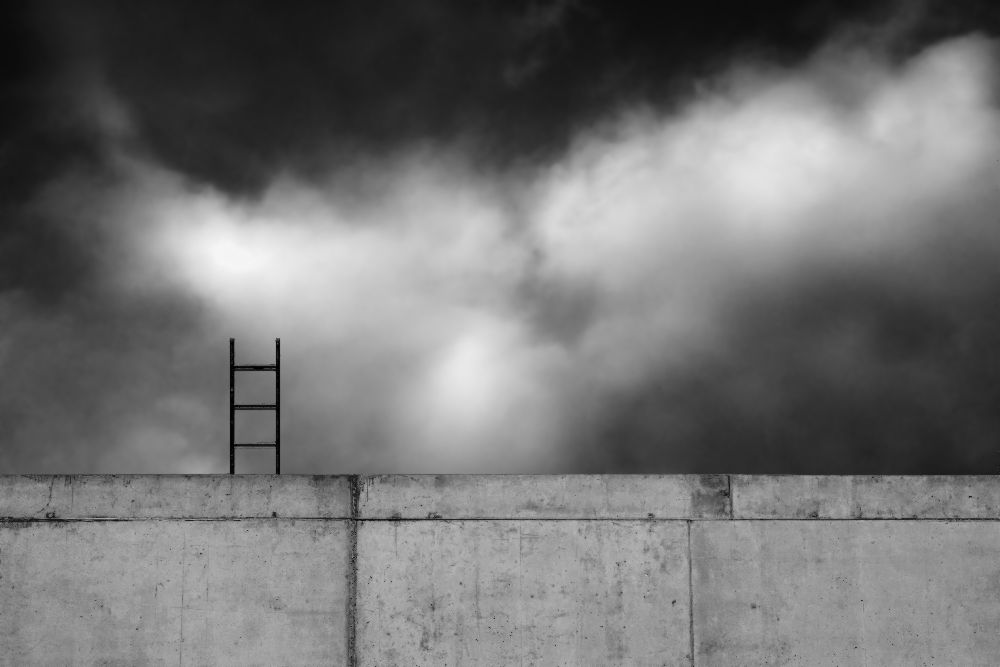 Ladder and wall... od Gilbert Claes