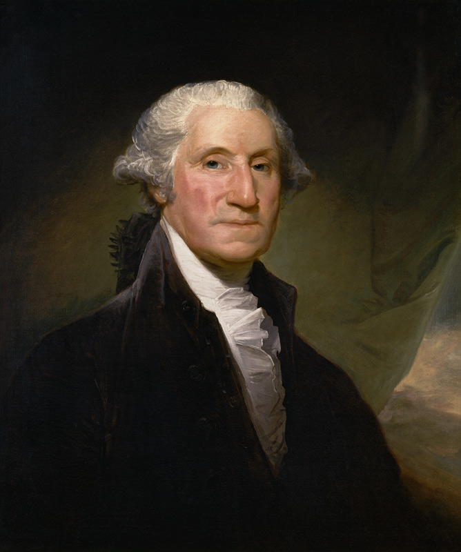Portrait George Washington od Gilbert Stuart