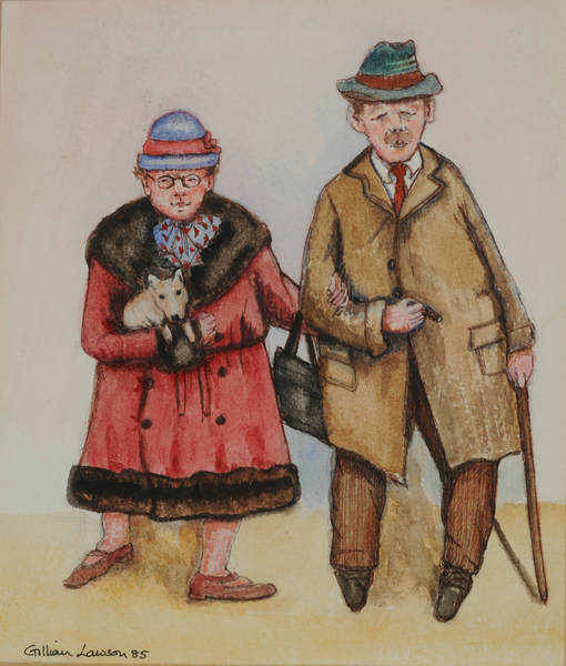 Elderly Couple od  Gillian  Lawson