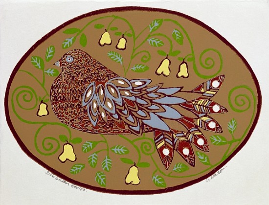 Partridge in a Pear Tree (print)  od  Gillian  Lawson