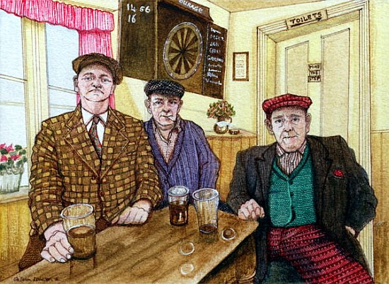 Three Men in a Pub, 1984  od  Gillian  Lawson