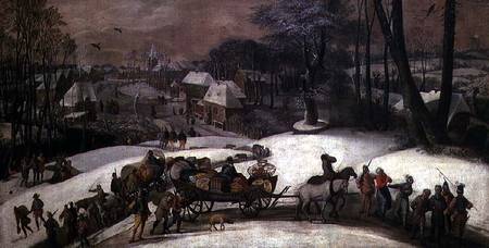 A Military Expedition in Winter od Gillis Mostaert