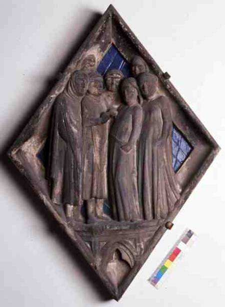 Marriage, relief tile from the Campanile od Gino  Micheli