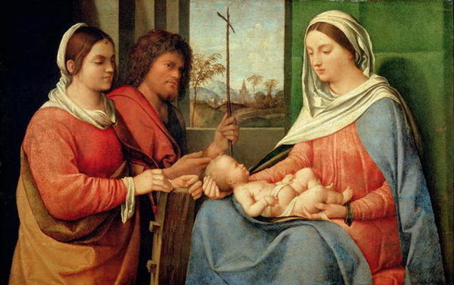 Madonna and Child with Saints od Giorgio Giorgione