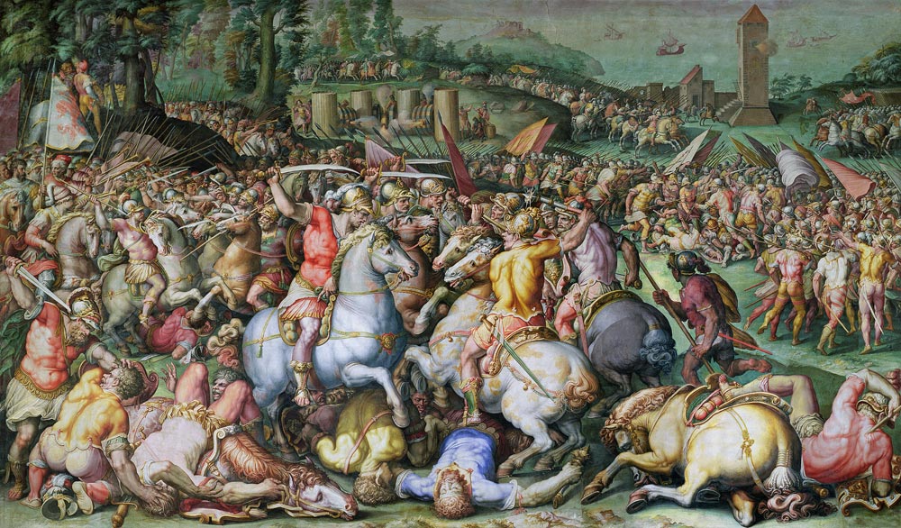 The Defeat of the Pisans at the tower of San Vincenzo, from the Salone dei Cinquecento od Giorgio Vasari