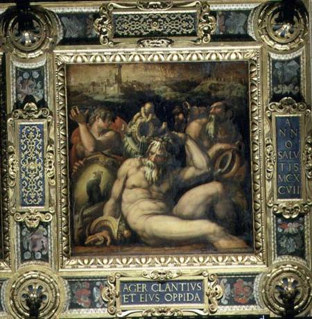Allegory of the Chianti region from the ceiling of the Salone dei Cinquecento od Giorgio Vasari