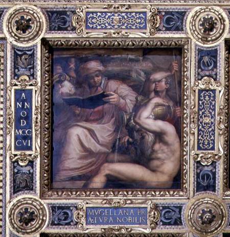 Allegory of the Mugello region from the ceiling of the Salone dei Cinquecento od Giorgio Vasari