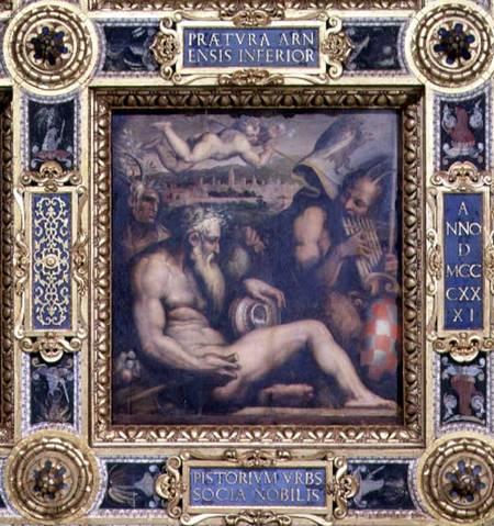 Allegory of the town of Pistoia from the ceiling of the Salone dei Cinquecento od Giorgio Vasari