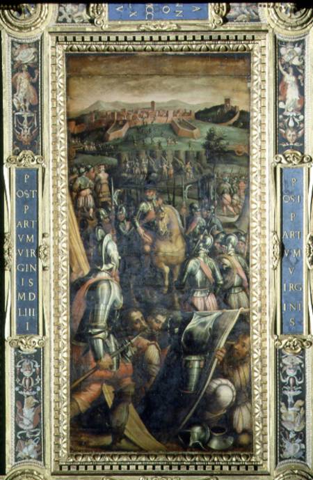 The Capture of Casole from the ceiling of the Salone dei Cinquecento od Giorgio Vasari